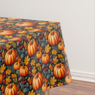 Pumpkin Fancy Thanksgiving Tablecloth