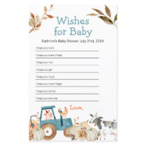 Pumpkin Farm Animal Tractor Floral Wishes for Baby