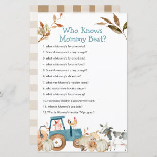 Pumpkin Farm Animal Tractor Who Knows Mommy Best