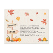 Pumpkin Farm Books For Baby Fall Baby Shower Enclosure Card