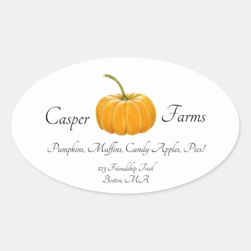 Pumpkin Farm Stickers With Color Pencil Pumpkin