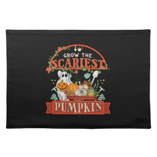 Pumpkin Farmer Halloween Cloth Placemat