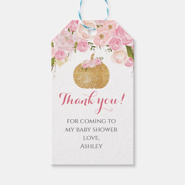 pumpkin favor tag (Front)