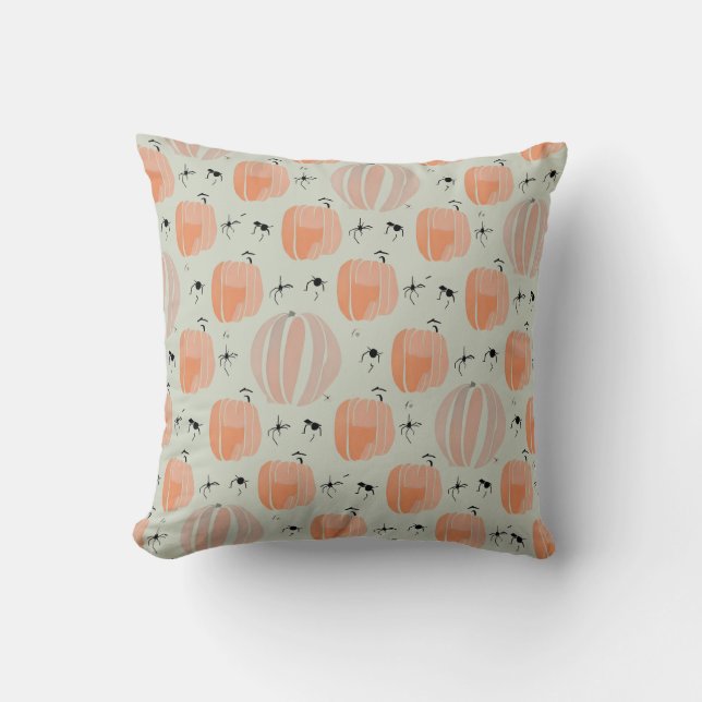 Pumpkin feel throw pillow (Front)