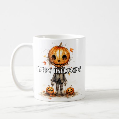 Pumpkin Fiend  Happy Halloween Coffee Mug