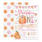 Pumpkin First Birthday Invitation, Autumn Fall