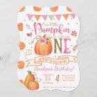 Pumpkin First Birthday Invitation, Autumn Fall