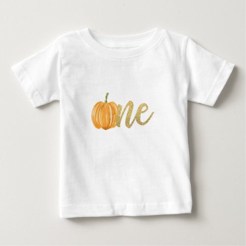 Pumpkin First Birthday ONE Shirt