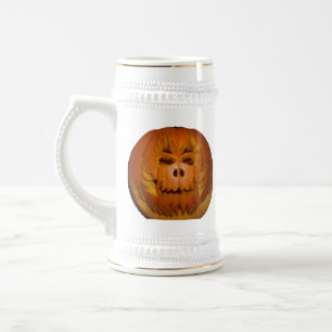 Pumpkin, Flaming Skull Beer Stein