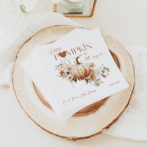 Pumpkin & Flower Boho Fall Baby Shower Napkins