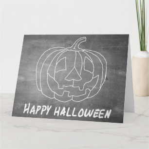 Pumpkin for Halloween 1 chalkboard look Card