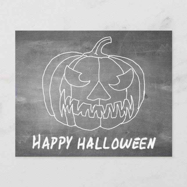 Pumpkin for Halloween 2 chalkboard look (Front)