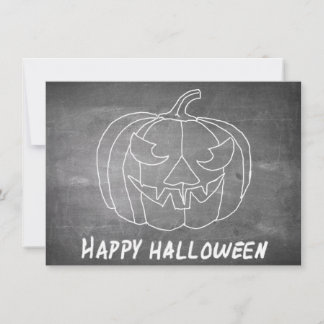 Pumpkin for Halloween 3 chalkboard look