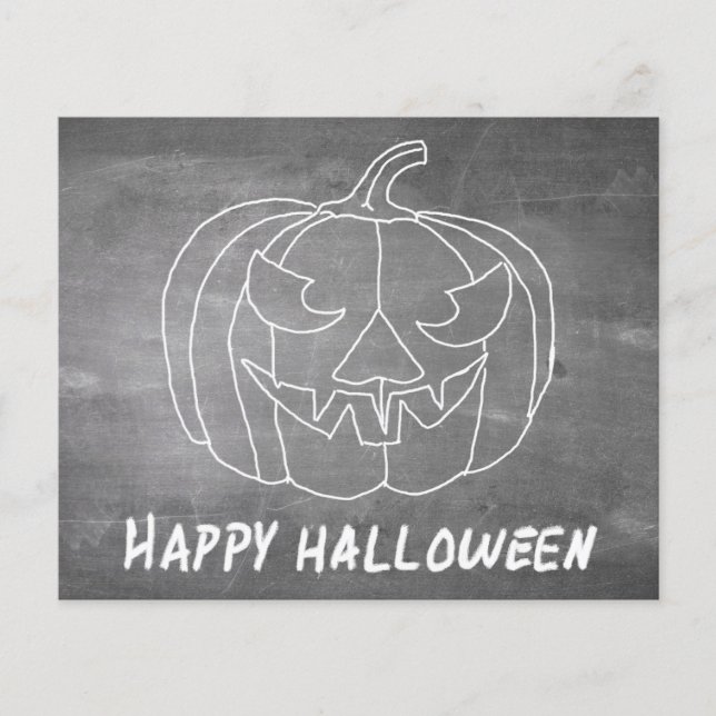 Pumpkin for Halloween 3 chalkboard look (Front)