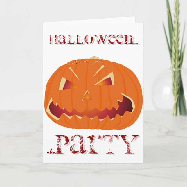 Pumpkin for Halloween 5 Card (Front)