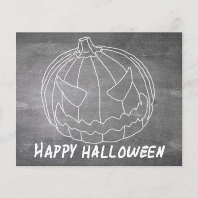 Pumpkin for Halloween 6 chalkboard look (Front)