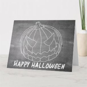 Pumpkin for Halloween 6 chalkboard look Card