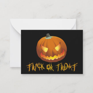 Pumpkin for Halloween 6 Note Card