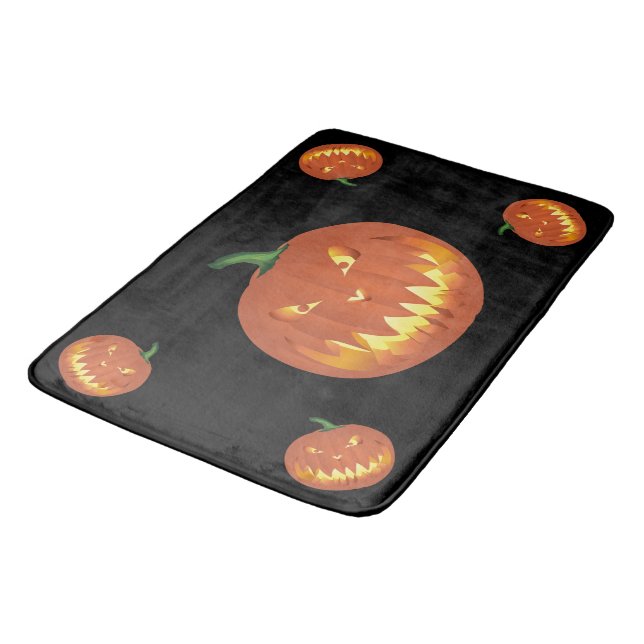 Pumpkin for Halloween... Bathroom Mat (Angled)