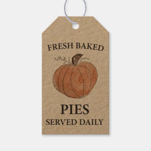 Pumpkin Fresh Baked Pies Gift Tag