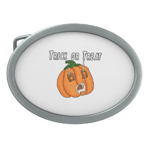 Pumpkin funny naughty gift prank Halloween Belt Buckle