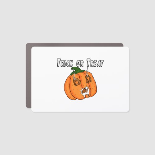 Pumpkin funny naughty gift prank Halloween Car Magnet