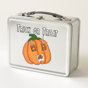 Pumpkin funny naughty gift prank Halloween Metal Lunch Box
