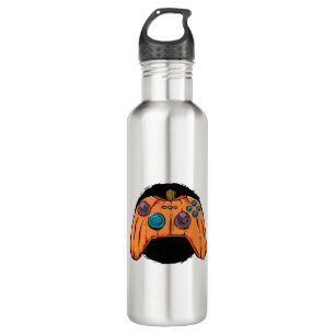 PUMPKIN GAMEPAD HALLOWEEN GAMING STAINLESS STEEL WATER BOTTLE
