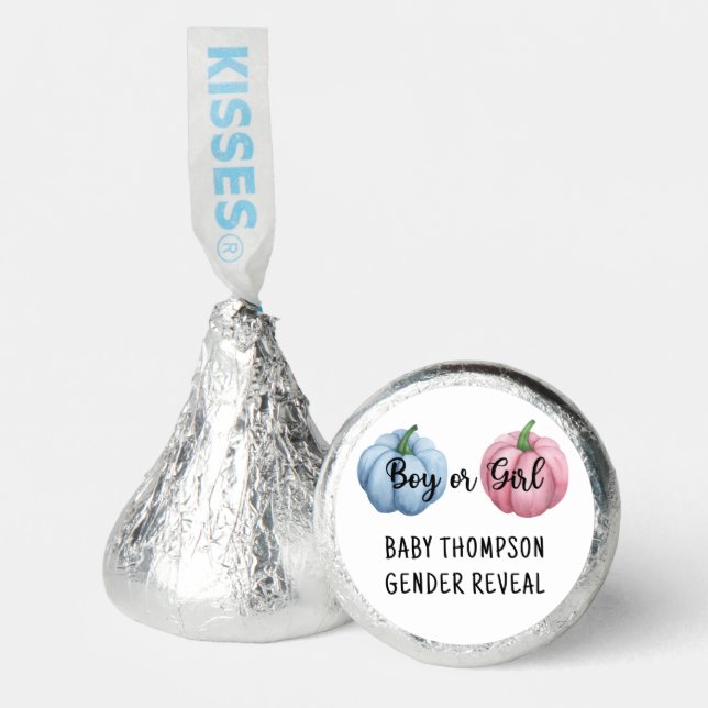 Pumpkin gender reveal hershey®'s kisses® (Front)