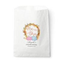 Pumpkin Gender Reveal Party Favor Bags