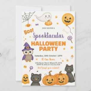 Pumpkin, Ghost & Costume Night Invite