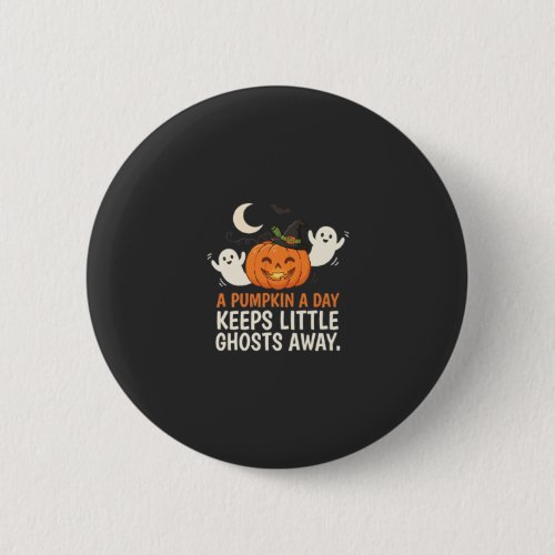 Pumpkin Ghost Halloween Quote Design_1 Button