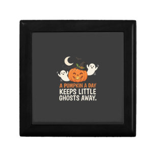 Pumpkin Ghost Halloween Quote Design_1 Gift Box