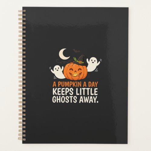 Pumpkin Ghost Halloween Quote Design_1 Planner