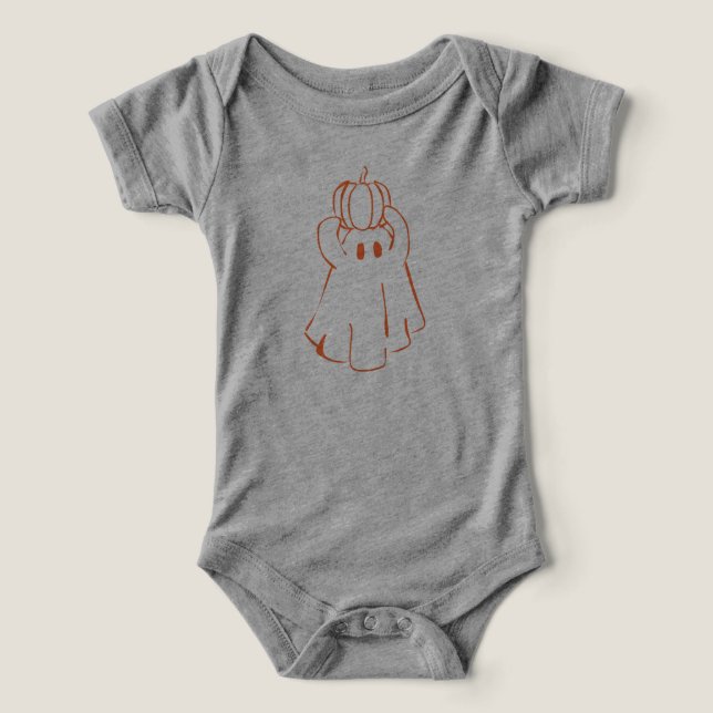 Pumpkin Ghost  Infant T-shirt (Design Front)
