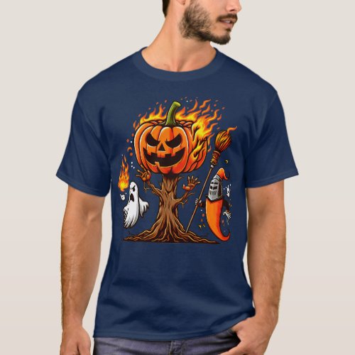 Pumpkin Ghost Pair TShirt