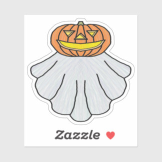Pumpkin Ghost - Sticker
