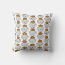 Pumpkin Ghost (white) - Pillow
