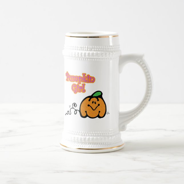 Pumpkin Girl Beer Stein (Right)