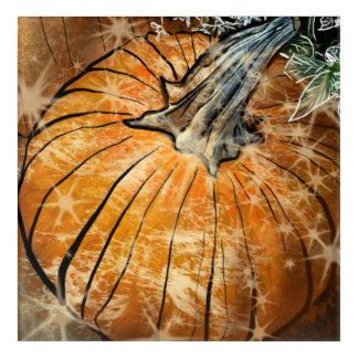 Pumpkin Glam Acrylic Print