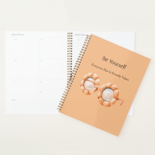 Pumpkin Glasses Be Yourself Planner
