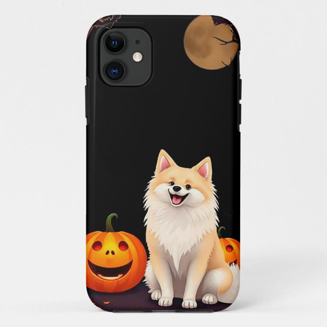 Pumpkin Glow Spirz Style 🎃🐾 Cozy Halloween Case-Mate iPhone Case (Back)
