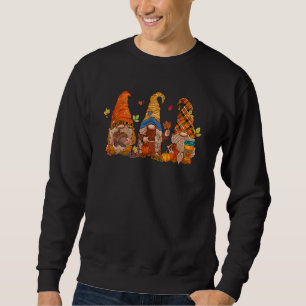 Pumpkin Gnomes Fall Autumn Cute Halloween Thanksgi Sweatshirt