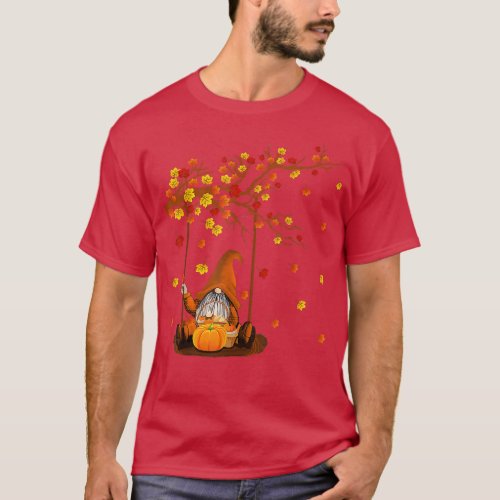 Pumpkin Gnomes Fall Autumn Cute Halloween Thanksgi T_Shirt