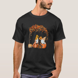 Pumpkin Gnomes Tree Fall Autumn Cute Halloween Tha T-Shirt