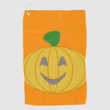 Pumpkin Golf Towel