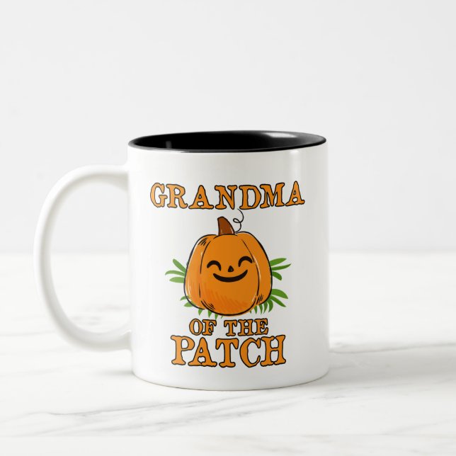 Pumpkin grandma of the Patch mug Family Halloween (Left)