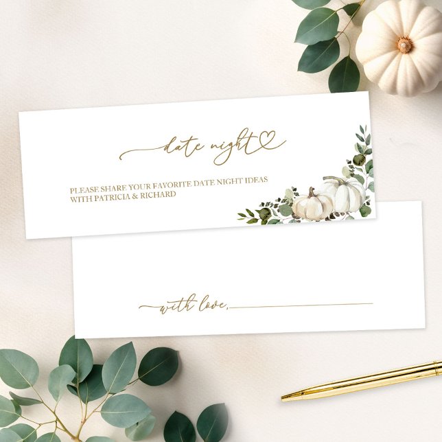 Pumpkin Greenery Fall Bridal Shower Date Night (Creator Uploaded)