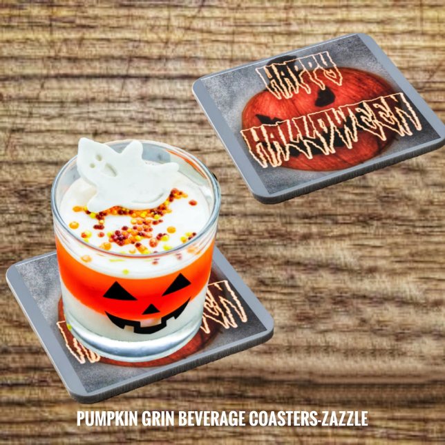 Pumpkin Grin Beverage Coaster (Creator Uploaded)