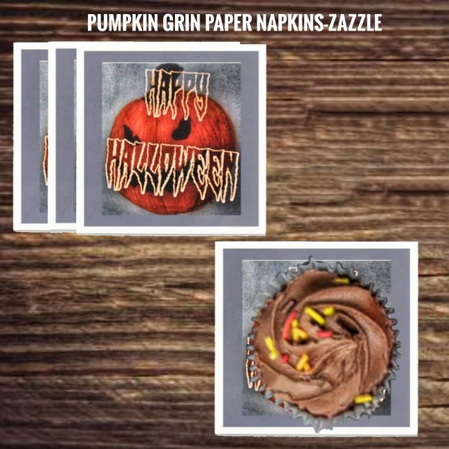 Pumpkin Grin Napkins (Creator Uploaded)